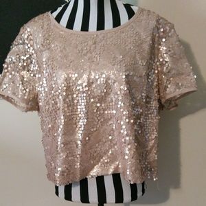 Sequin Eloquii Cropped Top